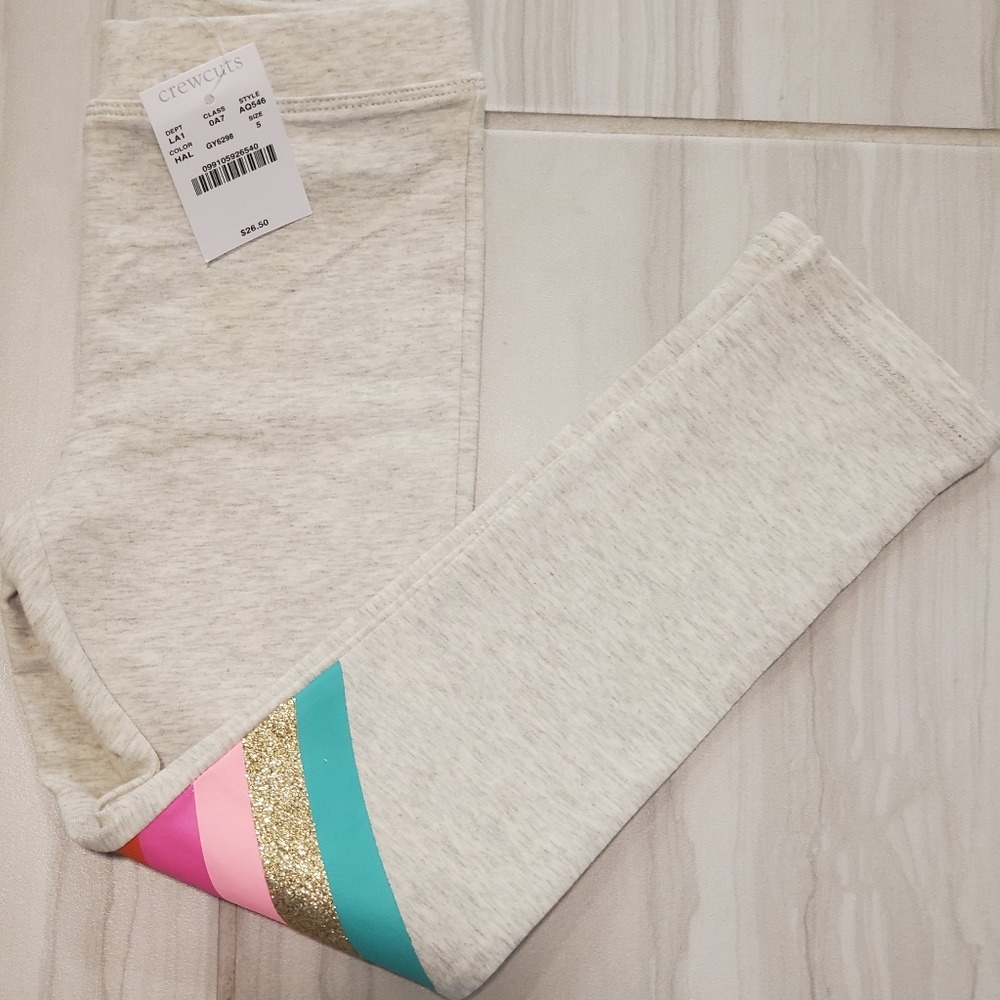 Girls' everday leggings with rainbow patch - Picture 4 of 4